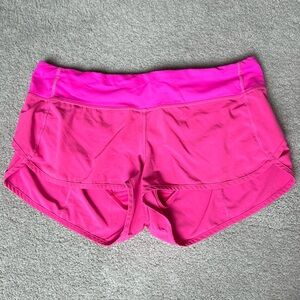 Pink lululemon shorts